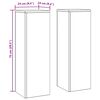 vidaXL Planteholder 2 pcs Rusten 24 x 24 x 75 cm Cortenst&aring;l