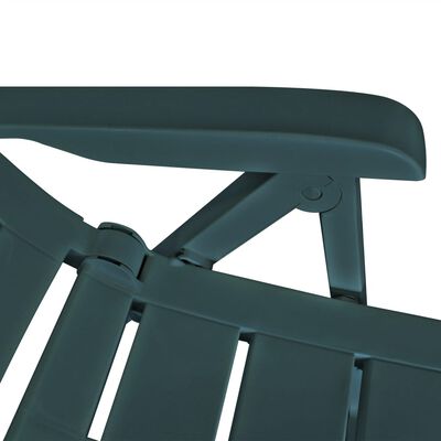 vidaXL Hagelenestoler 4 stk plast grønn