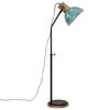 vidaXL Gulvlampe 25 W denimbl&aring; 30x30x100-150 cm E27