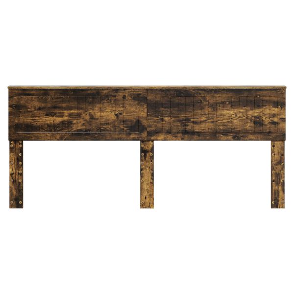 vidaXL Hodegavl R&oslash;kt eik 200 cm Konstruert tre