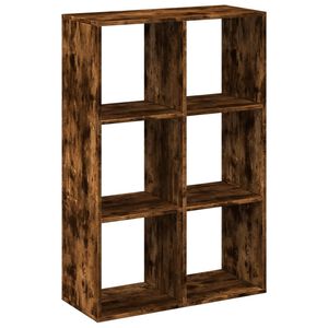 vidaXL Romdeler bokhylle r&oslash;kt eik 69,5x29x103,5 cm konstruert tre