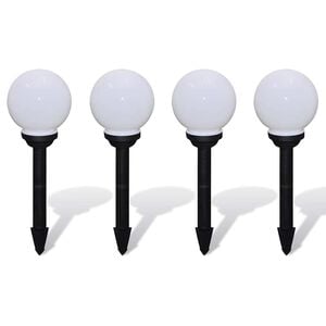 vidaXL Utend&oslash;rs LED-lamper for hagesti 4 stk 15 cm med jordplugg