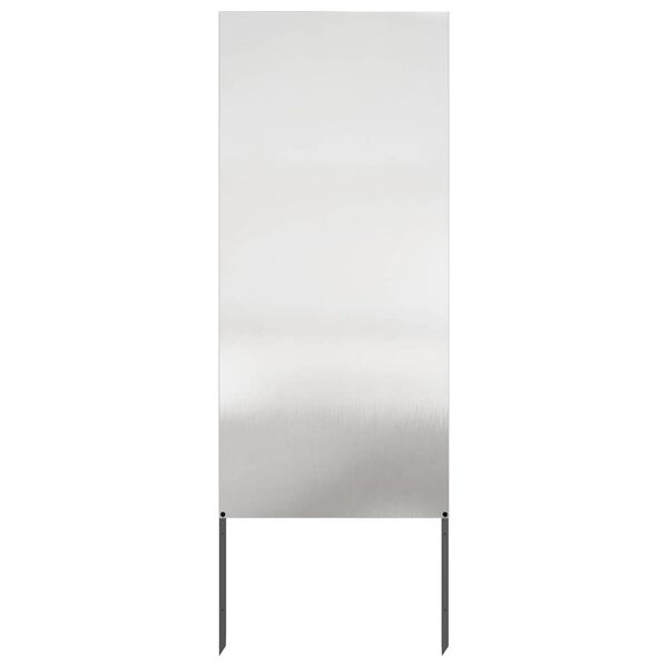 vidaXL Hageprivat skjerm Fretwork s&oslash;lv 50 x 140 cm Rustfritt st&aring;l
