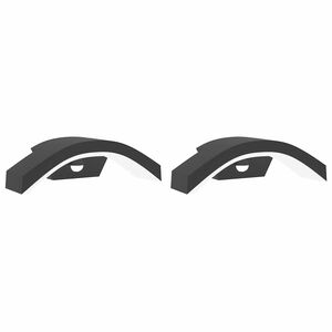 vidaXL Veggmonterte LED-utelamper sensor 2 stk svart st&oslash;pt aluminium