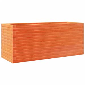 vidaXL Plantekasse voksbrun 110x40x45,5 cm heltre furu