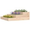 vidaXL Plantekasse 78x78x27 cm heltre furu