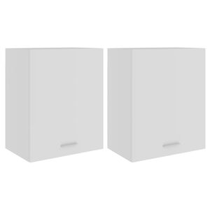 vidaXL Hengende skap "Lyon" 2 stk hvit 50x31x60 cm konstruert tre
