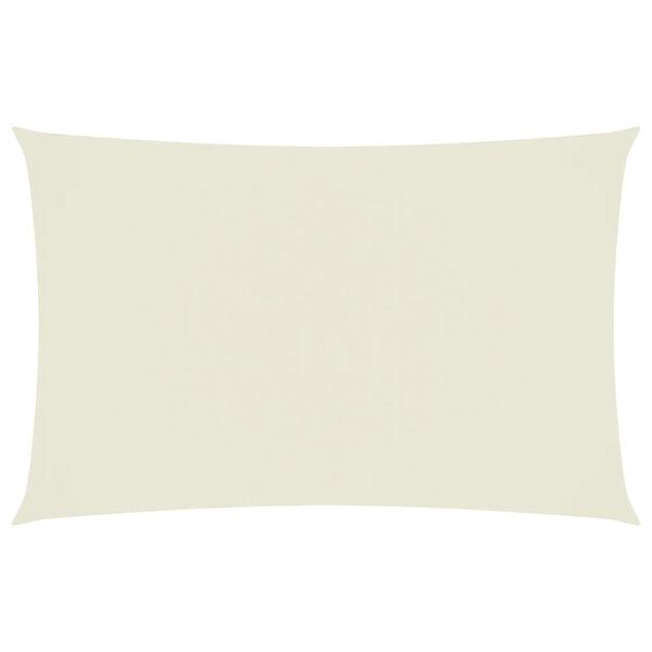 vidaXL Solseil oxfordstoff rektangul&aelig;r 4x7 m kremhvit