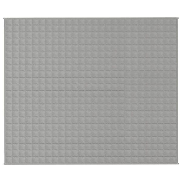 vidaXL Vektdyne grå 220x260 cm 11 kg stoff