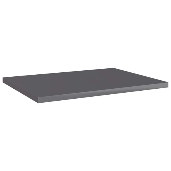 vidaXL Hylleplater 8 stk høyglans grå 40x30x1,5 cm konstruert tre