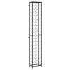 vidaXL Vinstativ for 57 flasker svart 34x18x200 cm smijern