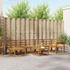 vidaXL Utend&oslash;rs sofa-sett 8 pcs Naturlig Solid akasietre