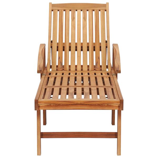 vidaXL Solsenger 2 stk med bord heltre teak