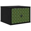 vidaXL Vegghengt nattbord GELEEN Svart eik 36 x 33 x 25 cm