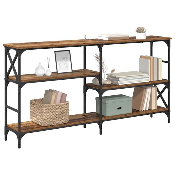 vidaXL Konsollbord Gammelt tre 150 x 29 x 76,5 cm Konstruert tre