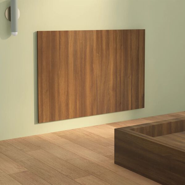 vidaXL Sengegavl brun eik 120x1,5x80 cm konstruert tre