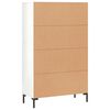 vidaXL Highboard h&oslash;yglans hvit 69,5x31x115 cm konstruert tre