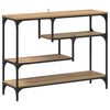 vidaXL Konsollbord Artisan Eik 100 x 30 x 75 cm Konstruert tre