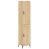 vidaXL Highboard sonoma eik 34,5x34x180 cm konstruert tre