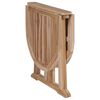 vidaXL Sammenleggbart sommerfuglbord for hage 120x70x75 cm heltre teak