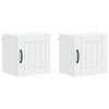 vidaXL Veggskap LUCCA 2 pcs Hvit 40 x 31 x 40 cm Konstruert tre