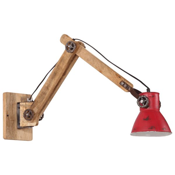 vidaXL Vegglampe 25 W knallr&oslash;d 96x15x20 cm E27