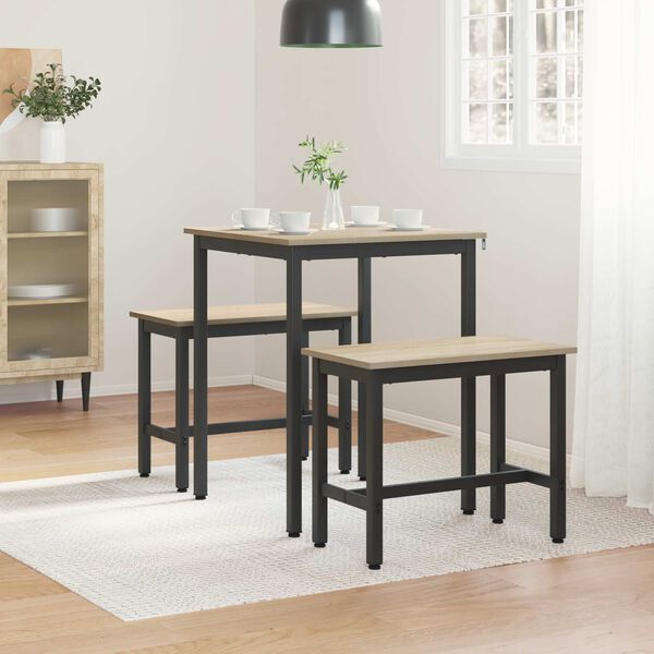 vidaXL Spisebord METALL