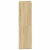 vidaXL Bokhylle sonoma eik 66x31x112 cm konstruert tre