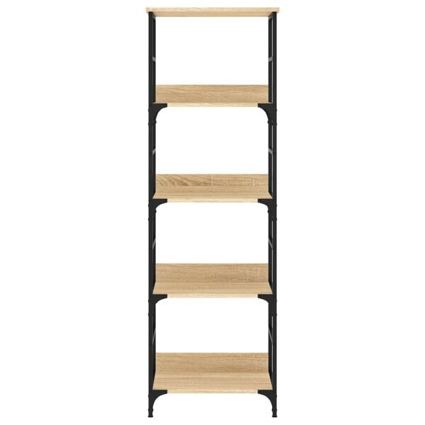 vidaXL Bokhylle sonoma eik 50x33x153 cm konstruert tre