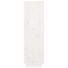 vidaXL Highboard hvit 38x35x117 cm heltre furu