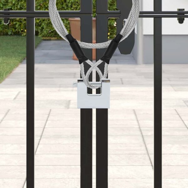 vidaXL Hengel&aring;s 12 pcs s&oslash;lv 5 x 1,9 x 4,5 cm Jern