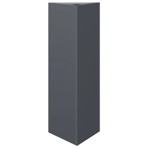 vidaXL Plantekasse antrasitt trekantet 30x26x75 cm st&aring;l