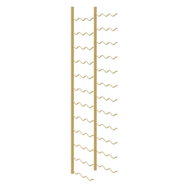 vidaXL Veggmontert vinstativ for 36 flasker gull jern