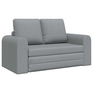 vidaXL Sammenleggbar Sofa seng Lysegr&aring; 148 x 71 x 83 cm stoff