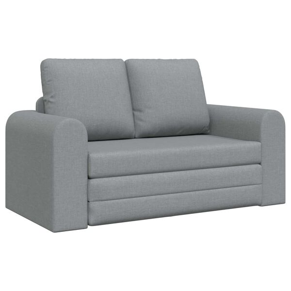 vidaXL Sammenleggbar Sofa seng Lysegr&aring; 148 x 71 x 83 cm stoff