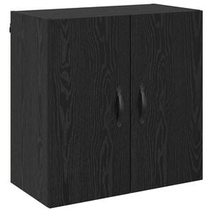 vidaXL Vegghengt skap 60 x 31 x 60 cm Konstruert tre Svart Eik