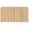 vidaXL Veggmontert TV-benk sonoma eik 80x30x41 cm
