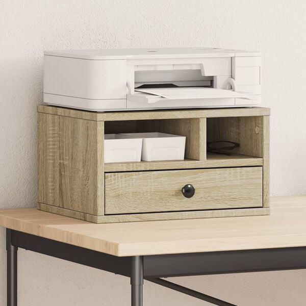 vidaXL Skriverbord sonoma eik 40x32x22,5 cm konstruert tre