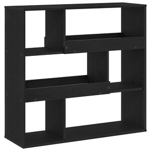 vidaXL Bokhylle 4 niv&aring;er 100 x 33 x 94,5 cm Konstruert tre Svart Eik