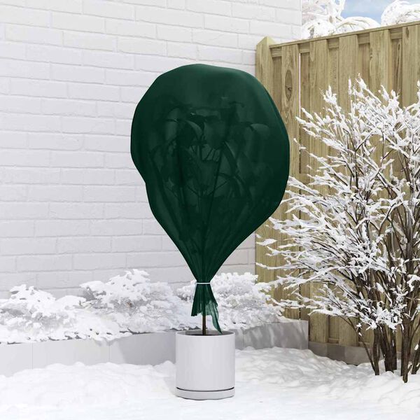 vidaXL Frostbeskyttelse Plante Fleece gr&oslash;nn 20 x 3,2 m Uvevd Stoff