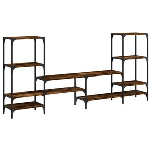 vidaXL TV-benk r&oslash;kt eik 206,5x28,5x95 cm konstruert tre