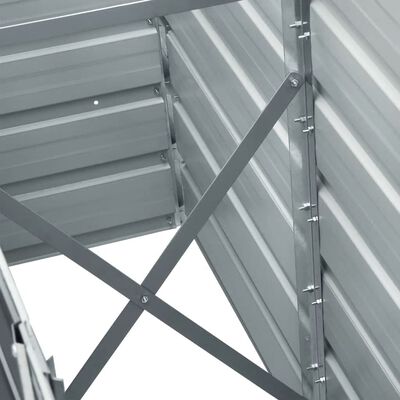 vidaXL Høybed galvanisert stål 240x40x45 cm grå