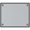 vidaXL Veggmontert magnettavle svart 60x50 cm herdet glass