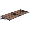 vidaXL Skjermtak svart 199x90 cm polykarbonat