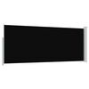 vidaXL Uttrekkbar sidemarkise 120 x 300 cm svart