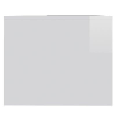 vidaXL Salongbord høyglans hvit 90x50x41,5 cm sponplate