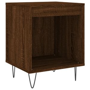 vidaXL Nattbord brun eik 40x35x50 cm konstruert tre