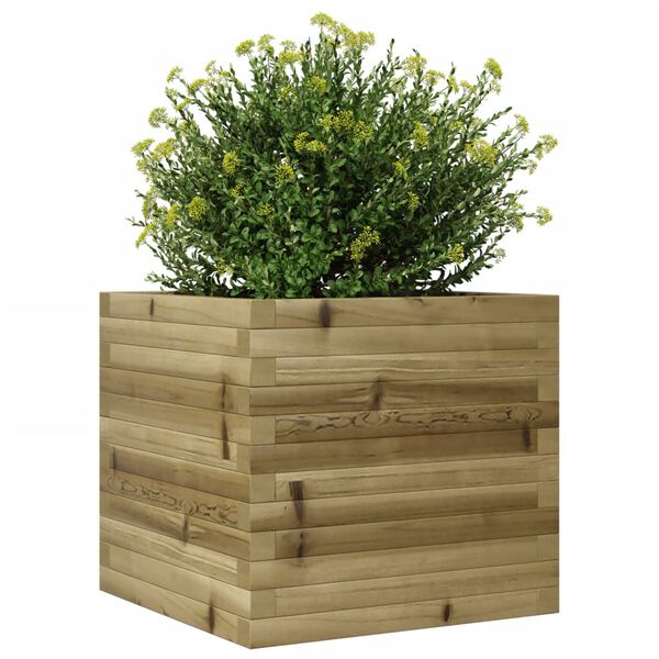 vidaXL Plantekasse 50x50x46 cm impregnert furu