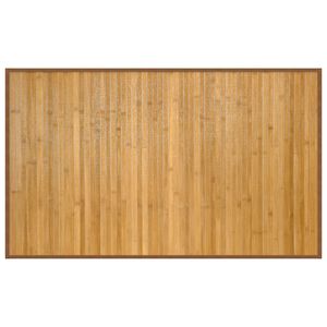 vidaXL Teppe rektangul&aelig;r naturell 60x100 cm bambus