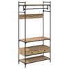 vidaXL Garderobeskap artisan eik 89 x 39 x 184.5 cm Konstruert tre